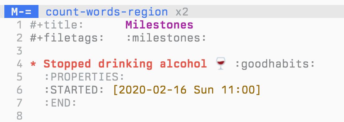 6 Years, Counted by a Text File: Milestones Without an App