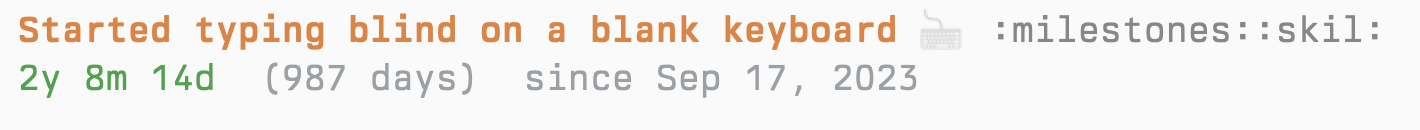 6 Years, Counted by a Text File: Milestones Without an App