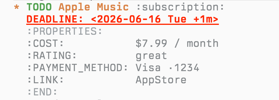 Every Subscription Tracker Wants a Subscription. Mine’s a Text File.