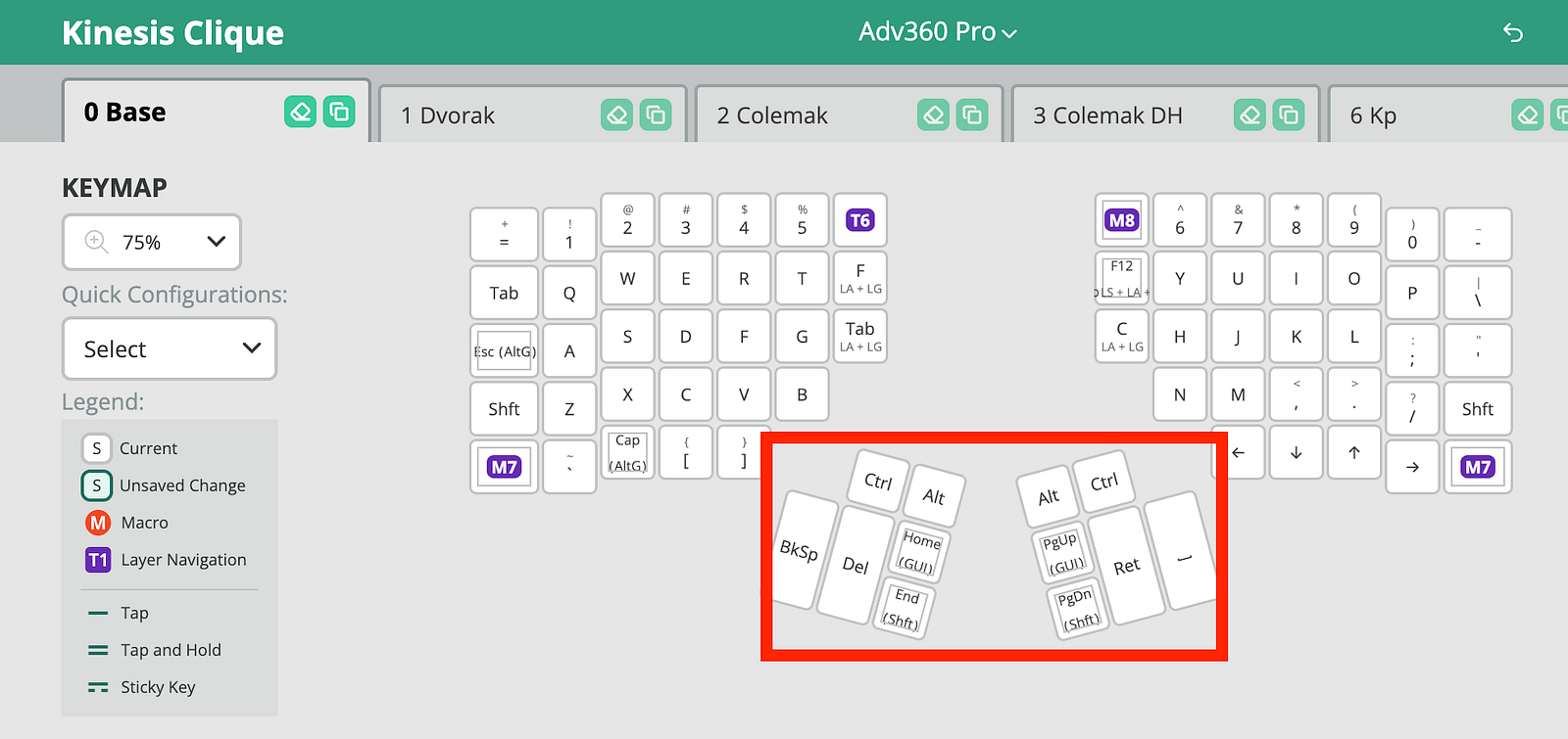 Ctrl under the thumbs. This, not willpower, is what made standard Emacs bindings comfortable.